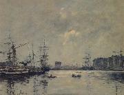 Eugene Boudin The Port Le Havre oil painting artist